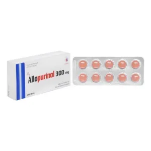 Allopurinol 300mg DMC Domesco Hộp 20 viên - Thuốc Trị Gout, Tăng Acid Uric Máu, Sỏi Thận Uy Tín